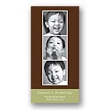 Terrific Trio Photo Holiday Card - Choose from 12 Background Designs!