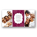 Dynamic Duo Photo Holiday Card - Choose from 12 Background Designs!