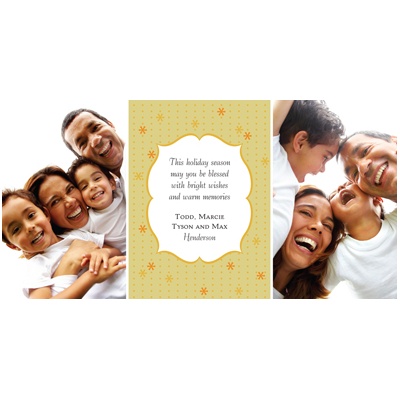 Dynamic Duo Photo Holiday Card - Choose from 12 Background Designs!