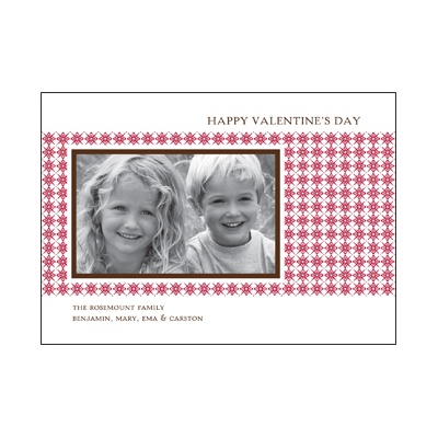 Dazzle -- Cranberry Photo Valentine's Day Card