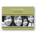 Polka-Dot Fashion Photo Holiday Card