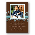 Fresh Flowers Photo Holiday Card