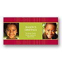 Seasonal Bliss -- Cranberry & Olive Photo Holiday Card