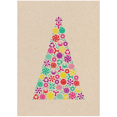 Treat Yourself Recycled Holiday Card