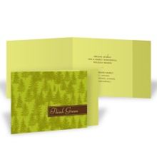 Green Forest Recycled Holiday Card