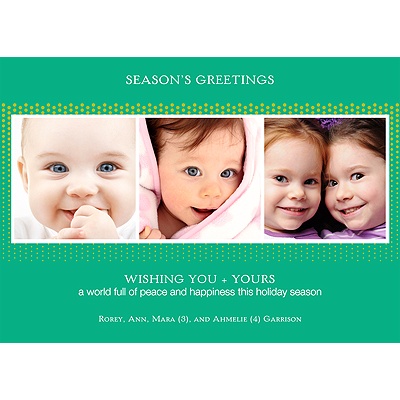 Green Holiday -- Recycled Holiday Photo Cards