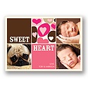 Checkered Photo Valentine's Day Card