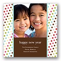Polka Dot Party Photo Holiday Card