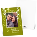 Celebrating in Green Recycled Photo Holiday Card