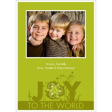 Sprouting Joy Recycled Photo Holiday Card