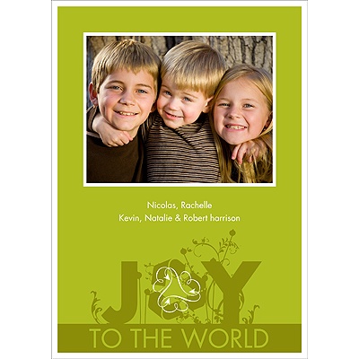 Sprouting Joy Recycled Photo Holiday Card