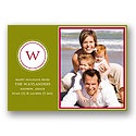 Monogrammed Photo Holiday Card