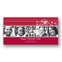 Flower Power -- Cranberry Photo Valentine's Day Card