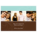 Sensational Swirls -- Blue Holiday Photo Card