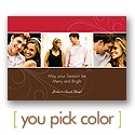 Sensational Swirls Photo Holiday Card