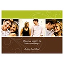 Sensational Swirls -- Green Holiday Photo Card