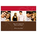 Sensational Swirls -- Red Holiday Photo Card