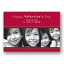 Polka-Dot Fashion Photo Valentine's Day Card