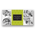 Hugs & Kisses -- Lime Photo Holiday Card