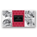 Hugs & Kisses -- Cranberry Photo Valentine's Day Card