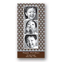 Cherished -- Mocha & Sky Photo Holiday Card