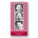Cherished -- Red & White Photo Holiday Card