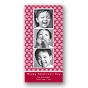 Cherished -- Red & White Photo Valentine's Day Card