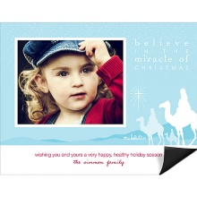 Miracle of Christmas Photo Christmas Card Magnet