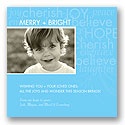 Blue Christmas Holiday Card