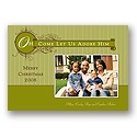 Natural Adoration Photo Christmas Card