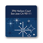 Twilight -- Blue Address Label