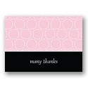 Hugs & Kisses -- Pink Thank You Card