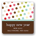 Polka-Dot Party -- Colorful Address Label
