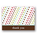 Polka-Dot Party -- Colorful Thank You Card