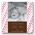 Polka Dot Party -- Sweet Pink Birth Announcement