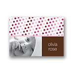 Polka-Dot Party -- Sweet Pink Photo Thank You Card