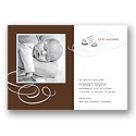 Just Hatched -- Blue Photo Birth Announcement