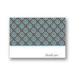 Delicate Patterns -- Blue Thank You Cards