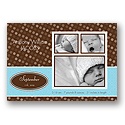 In the Spotlight -- Blue Photo Birth Announcement