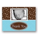 In the Spotlight -- Blue Photo Thank You Card