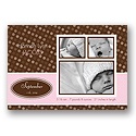 In the Spotlight -- Pink Photo Birth Announcement