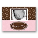 In the Spotlight -- Pink Photo Thank You Card