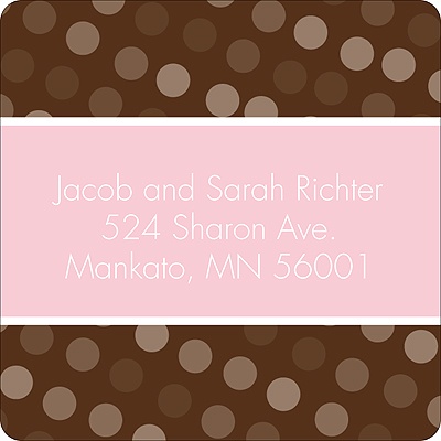 In the Spotlight -- Pink Address Label