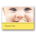 Initial Cuteness -- Canary Photo Thank You Card