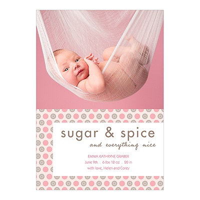 THE GOLDEN TICKET -- BOY PHOTO BIRTH ANNOUNCEMENT, 2in. x 4in. Folded Holiday Card