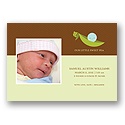 Sweet Pea -- Blue Photo Birth Announcement
