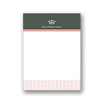 Crowned -- Pink Personalized Note Card