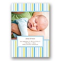 Nonstop Love -- Blue Photo Birth Announcement