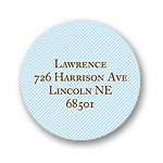 Diagonals -- Blue Address Label