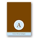 Circle Scallops -- Blue Personalized Note Card